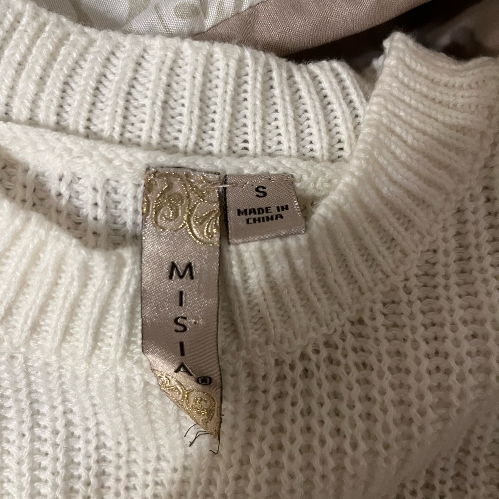 Misia Cream Ruffle Sweater - Picture 2 of 2